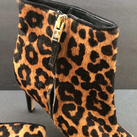 Sam Edelman leopard calf hair booties - Picture 4 of 9